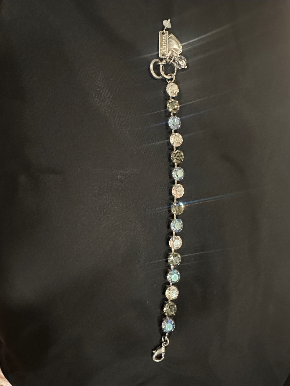 Mariana Iridescent and Clear Crystal Bracelet
